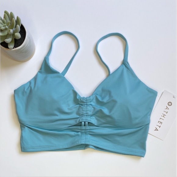 Athleta Villa Bra Cup Bikini Top Blue - Picture 3 of 8